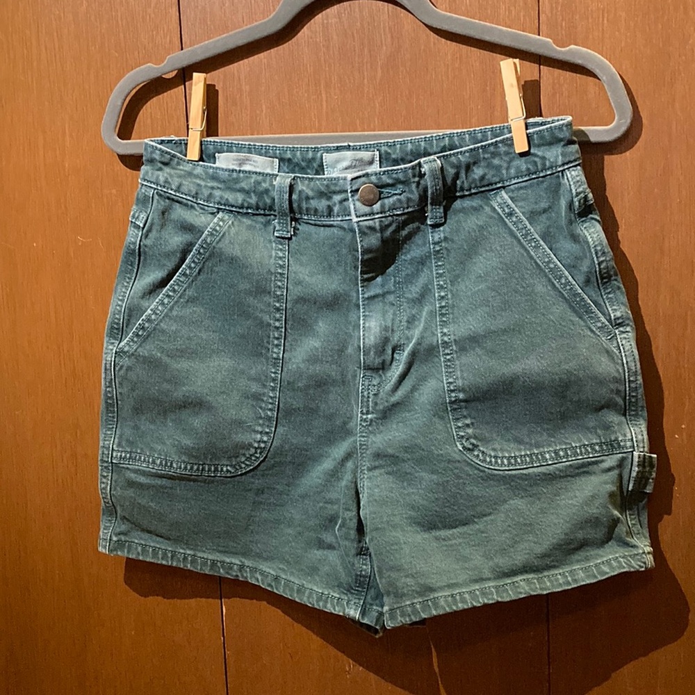 Universal Thread | Highest Rise Midi Denim Short | Green | Size 4/27